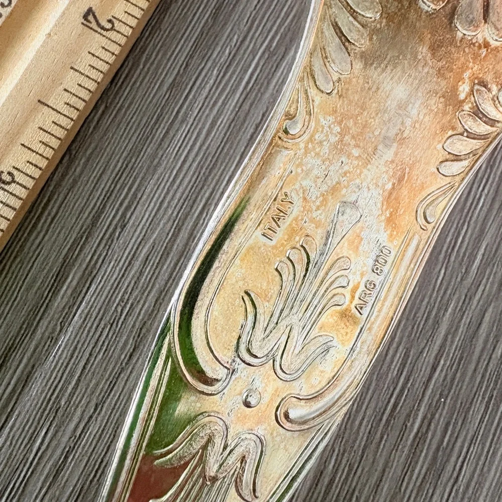 Silver plated serving spoon Made in Italy